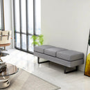 Waiting Room Bench Seating Long Bench with Metal Frame Leg by LJGDeals