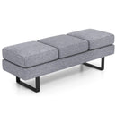 Waiting Room Bench Seating Long Bench with Metal Frame Leg by LJGDeals