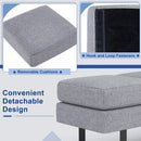 Waiting Room Bench Seating Long Bench with Metal Frame Leg
