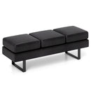 Waiting Room Bench Seating Long Bench with Metal Frame Leg by LJGDeals