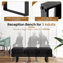Waiting Room Bench Seating Long Bench with Metal Frame Leg by LJGDeals