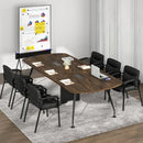 Waiting Room Chair No Wheels Set of 2-Black by LJGDeals