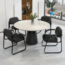 Waiting Room Chair Set of 2 Reception Chairs with Sled Base and Padded Arm Rest-Black by DirectDeals