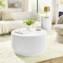 Walker Edison | Grooved Modern Coffee Table