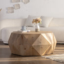 Walker Edison | Modern Embossed Pattern Coffee Table