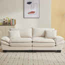 Walker Edison | Corduroy Cloud Loveseat Couch