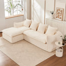 Walker Edison | Boucle Cloud 3 Seater Sectional Couch
