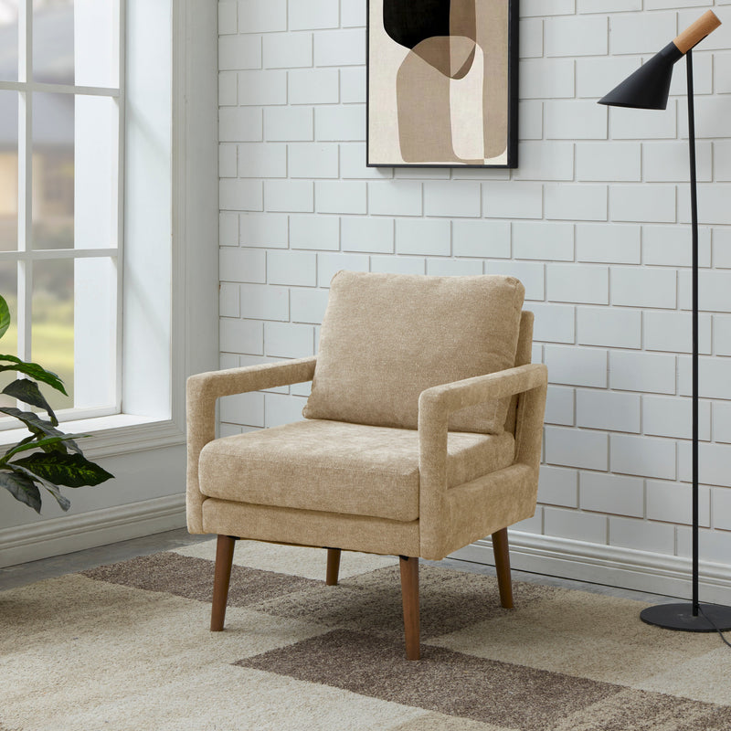 Walker Edison | Mid-Century Chenille Accent Chair