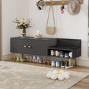 Walker Edison | Modern Entryway Shoe Storage Bench