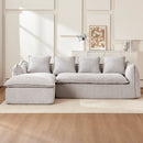 Walker Edison | Cloud Deep Seat Sectional Sofa