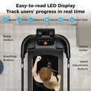 2.5 HP Walking Treadmill with Long Handrails for Seniors-Black by LJGDeals