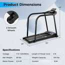 2.5 HP Walking Treadmill with Long Handrails for Seniors-Black by LJGDeals