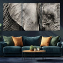 Wall Art Animal Canvas Print Close Taken Elephant with Big by MyGreatCanvas | Canvas Wall Art Prints | Photo Prints & Wall Decor