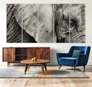 Wall Art Animal Canvas Print Close Taken Elephant with Big by MyGreatCanvas | Canvas Wall Art Prints | Photo Prints & Wall Decor