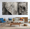Wall Art Animal Canvas Print Close Taken Elephant with Big by MyGreatCanvas | Canvas Wall Art Prints | Photo Prints & Wall Decor
