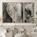 Wall Art Animal Canvas Print Close Taken Elephant with Big by MyGreatCanvas | Canvas Wall Art Prints | Photo Prints & Wall Decor