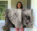 Wall Art Animal Canvas Print Close Taken Elephant with Big by MyGreatCanvas | Canvas Wall Art Prints | Photo Prints & Wall Decor