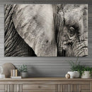 Wall Art Animal Canvas Print Close Taken Elephant with Big by MyGreatCanvas | Canvas Wall Art Prints | Photo Prints & Wall Decor