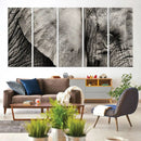 Wall Art Animal Canvas Print Close Taken Elephant with Big by MyGreatCanvas | Canvas Wall Art Prints | Photo Prints & Wall Decor