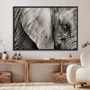 Wall Art Animal Canvas Print Close Taken Elephant with Big by MyGreatCanvas | Canvas Wall Art Prints | Photo Prints & Wall Decor