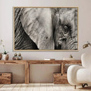Wall Art Animal Canvas Print Close Taken Elephant with Big by MyGreatCanvas | Canvas Wall Art Prints | Photo Prints & Wall Decor