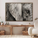 Wall Art Animal Canvas Print Close Taken Elephant with Big by MyGreatCanvas | Canvas Wall Art Prints | Photo Prints & Wall Decor