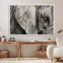 Wall Art Animal Canvas Print Close Taken Elephant with Big by MyGreatCanvas | Canvas Wall Art Prints | Photo Prints & Wall Decor