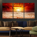 Wall Art Canvas Perfect Sunset Turns Colour of Sea and Sky by MyGreatCanvas | Canvas Wall Art Prints | Photo Prints & Wall Decor
