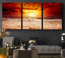 Wall Art Canvas Perfect Sunset Turns Colour of Sea and Sky by MyGreatCanvas | Canvas Wall Art Prints | Photo Prints & Wall Decor
