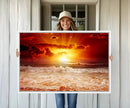 Wall Art Canvas Perfect Sunset Turns Colour of Sea and Sky by MyGreatCanvas | Canvas Wall Art Prints | Photo Prints & Wall Decor