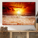 Wall Art Canvas Perfect Sunset Turns Colour of Sea and Sky by MyGreatCanvas | Canvas Wall Art Prints | Photo Prints & Wall Decor