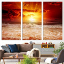 Wall Art Canvas Perfect Sunset Turns Colour of Sea and Sky by MyGreatCanvas | Canvas Wall Art Prints | Photo Prints & Wall Decor