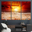 Wall Art Canvas Perfect Sunset Turns Colour of Sea and Sky by MyGreatCanvas | Canvas Wall Art Prints | Photo Prints & Wall Decor