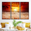 Wall Art Canvas Perfect Sunset Turns Colour of Sea and Sky by MyGreatCanvas | Canvas Wall Art Prints | Photo Prints & Wall Decor