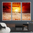Wall Art Canvas Perfect Sunset Turns Colour of Sea and Sky by MyGreatCanvas | Canvas Wall Art Prints | Photo Prints & Wall Decor