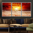 Wall Art Canvas Perfect Sunset Turns Colour of Sea and Sky by MyGreatCanvas | Canvas Wall Art Prints | Photo Prints & Wall Decor