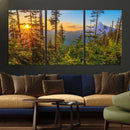 Wall Art Landscape Canvas Print Red Leaves on Trees on Red by MyGreatCanvas | Canvas Wall Art Prints | Photo Prints & Wall Decor