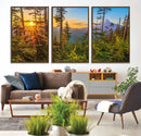 Wall Art Landscape Canvas Print Red Leaves on Trees on Red by MyGreatCanvas | Canvas Wall Art Prints | Photo Prints & Wall Decor