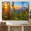 Wall Art Landscape Canvas Print Red Leaves on Trees on Red by MyGreatCanvas | Canvas Wall Art Prints | Photo Prints & Wall Decor