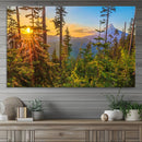 Wall Art Landscape Canvas Print Red Leaves on Trees on Red by MyGreatCanvas | Canvas Wall Art Prints | Photo Prints & Wall Decor
