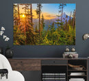 Wall Art Landscape Canvas Print Red Leaves on Trees on Red by MyGreatCanvas | Canvas Wall Art Prints | Photo Prints & Wall Decor
