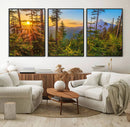 Wall Art Landscape Canvas Print Red Leaves on Trees on Red by MyGreatCanvas | Canvas Wall Art Prints | Photo Prints & Wall Decor