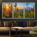 Wall Art Landscape Canvas Print Red Leaves on Trees on Red by MyGreatCanvas | Canvas Wall Art Prints | Photo Prints & Wall Decor