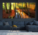 Wall Art Landscape Canvas Print Small River Inside Colorful by MyGreatCanvas | Canvas Wall Art Prints | Photo Prints & Wall Decor