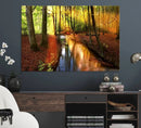 Wall Art Landscape Canvas Print Small River Inside Colorful by MyGreatCanvas | Canvas Wall Art Prints | Photo Prints & Wall Decor