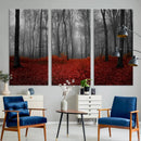 Wall Art Landscape Canvas Print Wonderful Forest with Red by MyGreatCanvas | Canvas Wall Art Prints | Photo Prints & Wall Decor