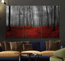 Wall Art Landscape Canvas Print Wonderful Forest with Red by MyGreatCanvas | Canvas Wall Art Prints | Photo Prints & Wall Decor