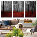 Wall Art Landscape Canvas Print Wonderful Forest with Red by MyGreatCanvas | Canvas Wall Art Prints | Photo Prints & Wall Decor