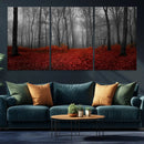 Wall Art Landscape Canvas Print Wonderful Forest with Red by MyGreatCanvas | Canvas Wall Art Prints | Photo Prints & Wall Decor