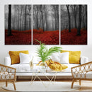 Wall Art Landscape Canvas Print Wonderful Forest with Red by MyGreatCanvas | Canvas Wall Art Prints | Photo Prints & Wall Decor